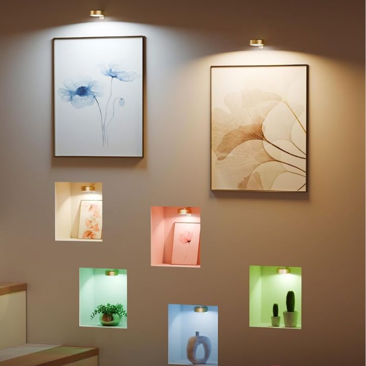 Magnetische LED-Bilderleuchte – Dimmbar & wiederaufladbar