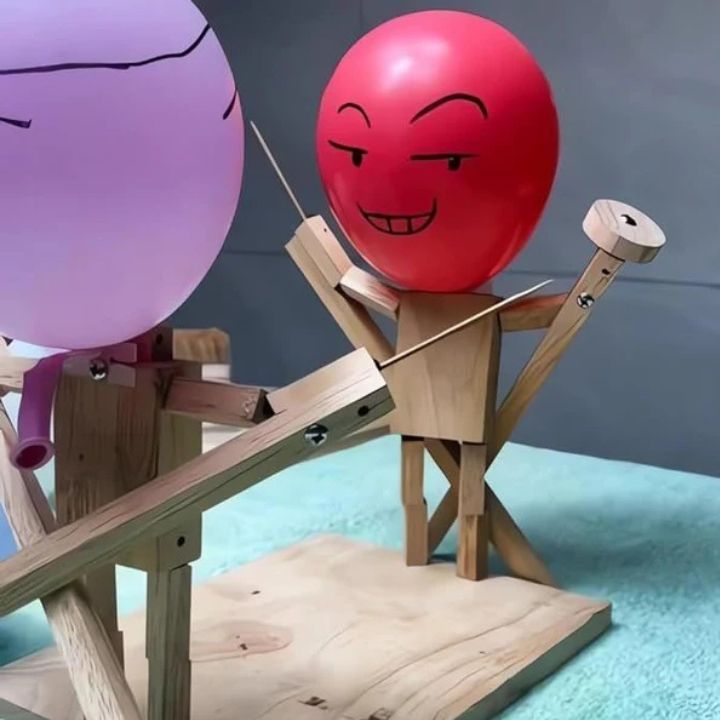 Holz-Ballon-Schlachtspiel mid 100 Ballons – Aktiver Spielspaß für Kinder