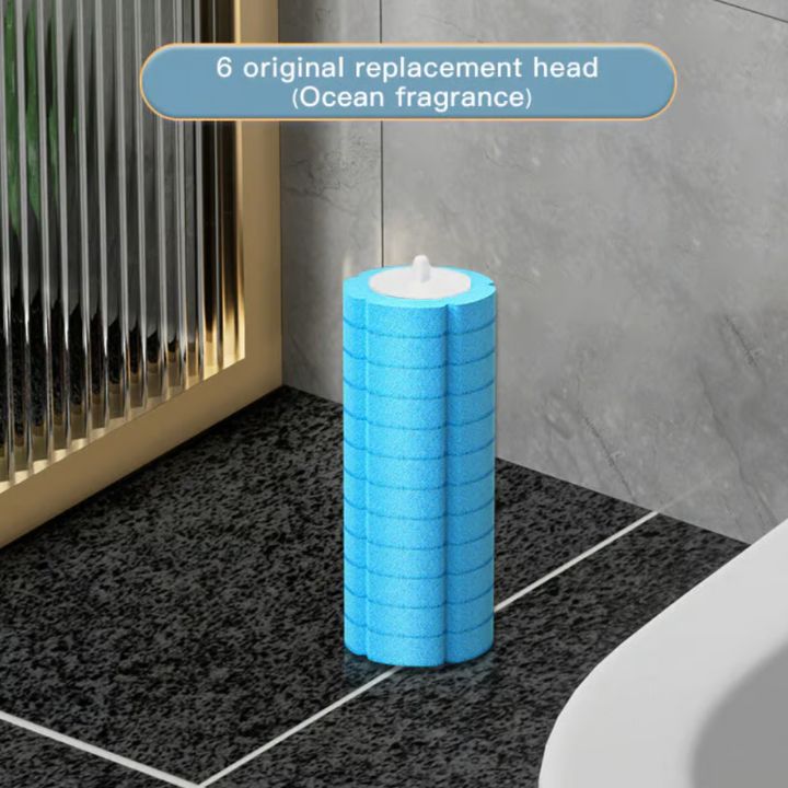 Toilettenreinigungsstab mit 6 Einweg Hygienisch mit Nachfüllpads