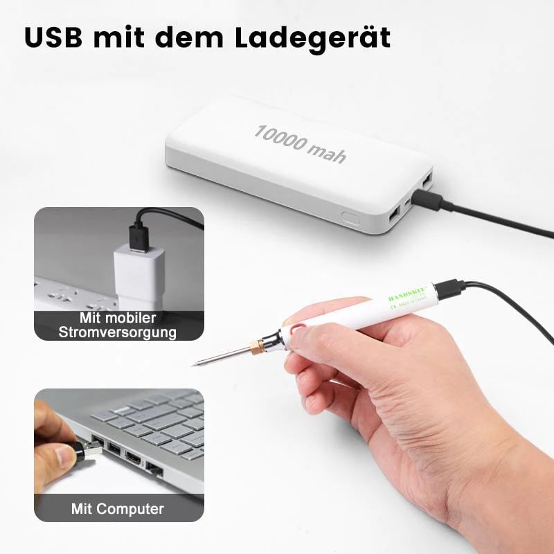 USB-Elektrischer Lötkolben – Tragbares Set mit Temperaturregelung