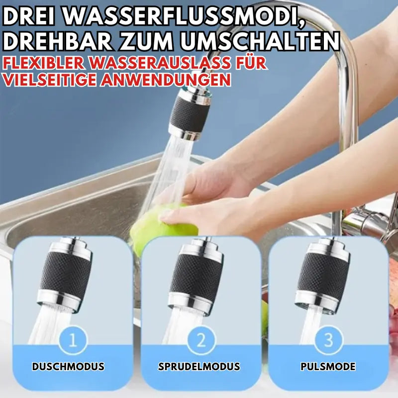 360° Spritzwassergeschützter Drehbarer Wasserhahn
