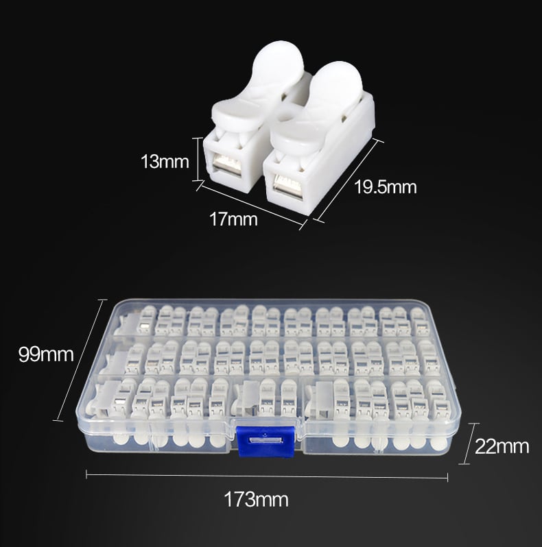 Mühelose Push-Drahtverbinder (55 Stück) – Sichere & Zuverlässige Elektroverbindungen