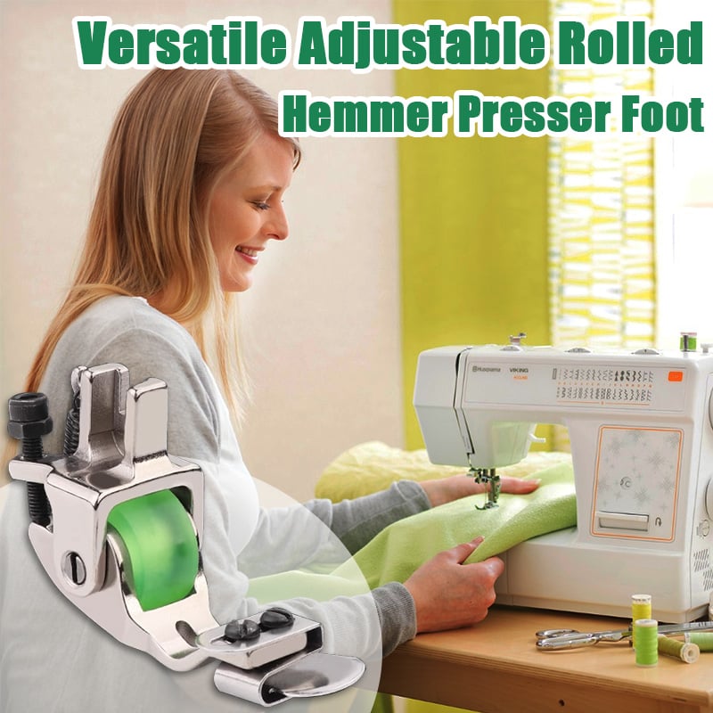 Verstellbarer Rollsaum-Nähfuß – Präzise & Müheloses Nähen