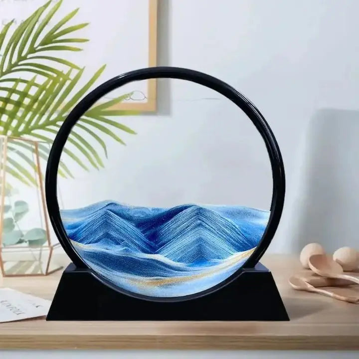 3D Sanduhr – Tiefsee-Sandkunst für Entspannung und Dekoration
