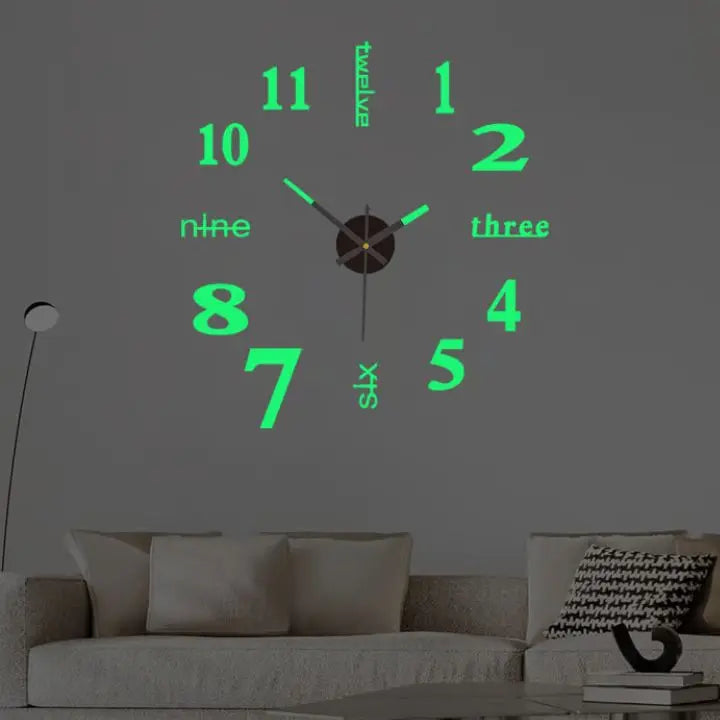 3D Wanduhr Stilvolle Wohnkultur
