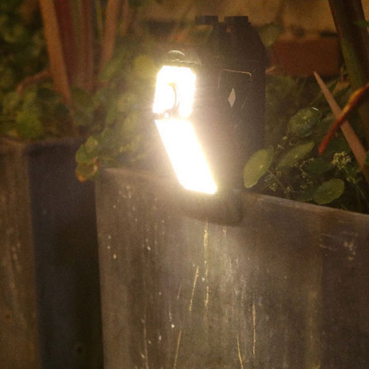 Groß Solar-LED-Außenlampe – Mit Clip & Bewegungsmelder