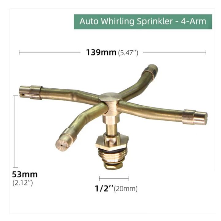 Automatischer 4-Arm-Rotationssprinkler
