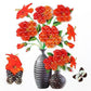 3D-Vasen-Wandsticker – Abnehmbare Blumendeko