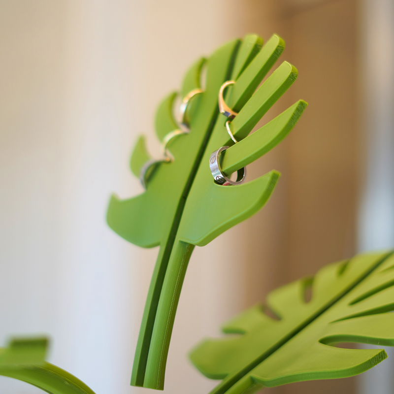 Monstera Spiegelmontierter Badezimmer-Organizer - Platzsparend mit Stilvollem Design
