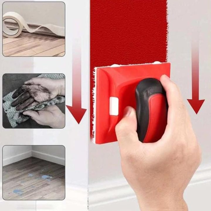 Farbroller mit Kantenführung + Gratis 2 Ersatzpads