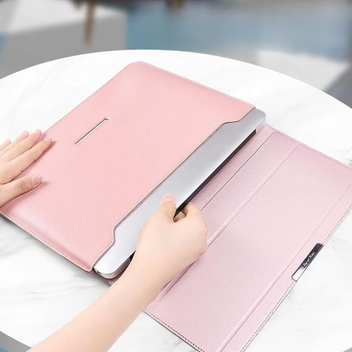 Multifunktionale Wasserdichte Laptop-Schutzhülle – PU-Leder Hülle