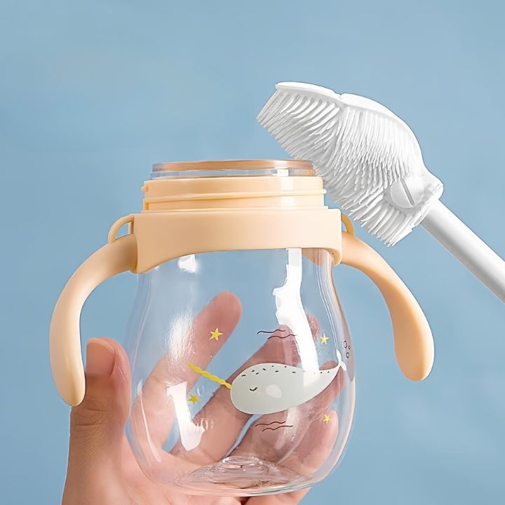 Flexibler Silikon-Flaschenbürste – Hygienereiniger für Gläser