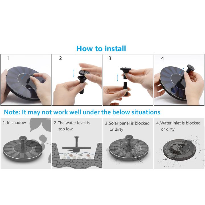 1+1 Gratis | Solarbetriebener Schwimmender Gartenbrunnen