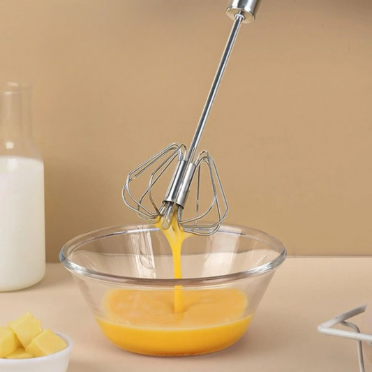 1+1 Gratis | Edelstahl Schneebesen – Halbautomatisch mit 360° Rotation