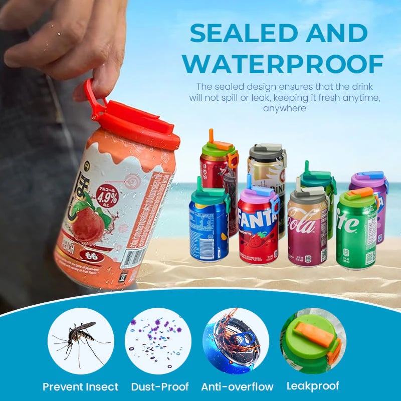 1+1 GRATIS | Soda-Dosen-Deckel – Auslaufsicher & Wiederverwendbar