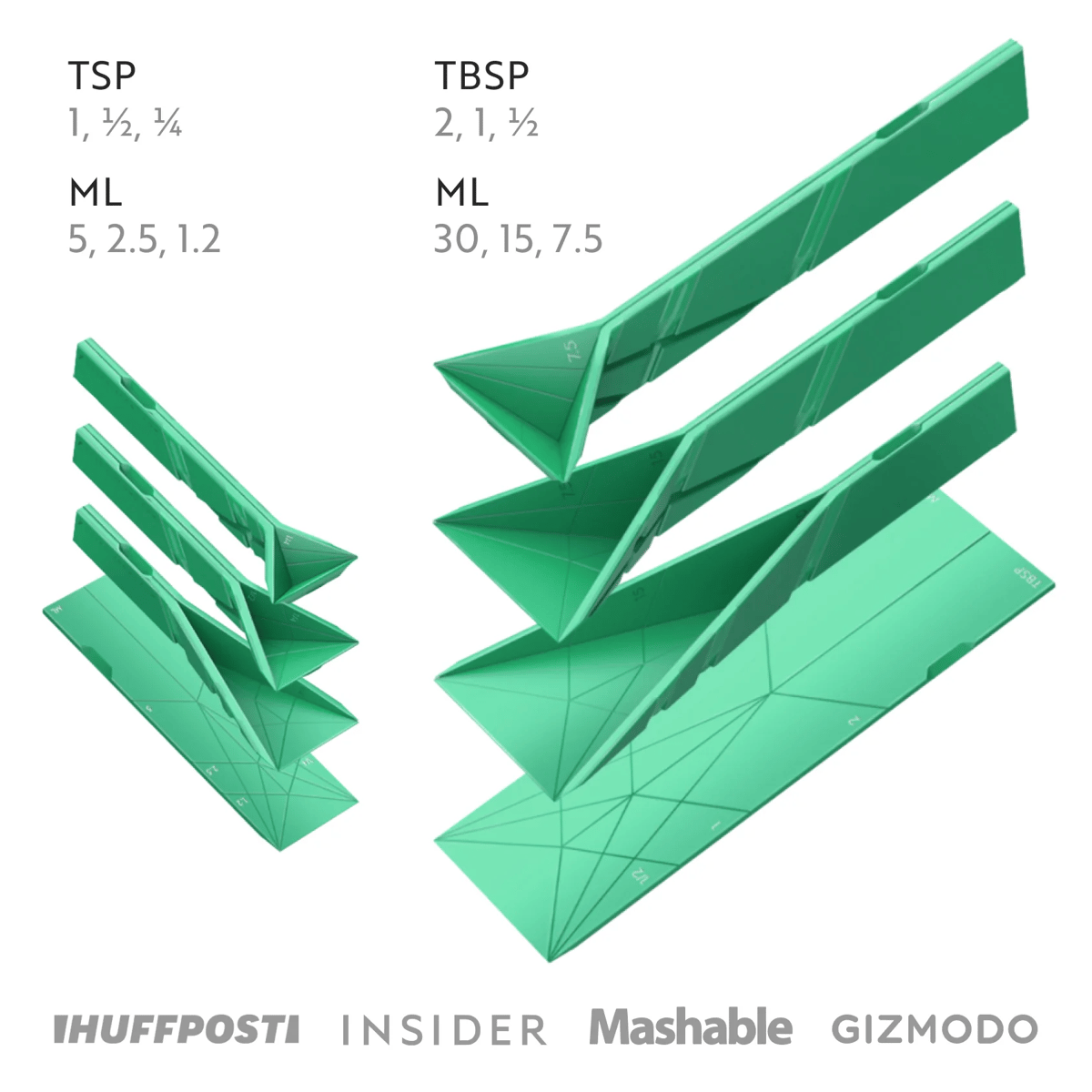 1+1 GRATIS | Flache 3-in-1 Magnetische Messlöffel – Platzsparend & Präzise
