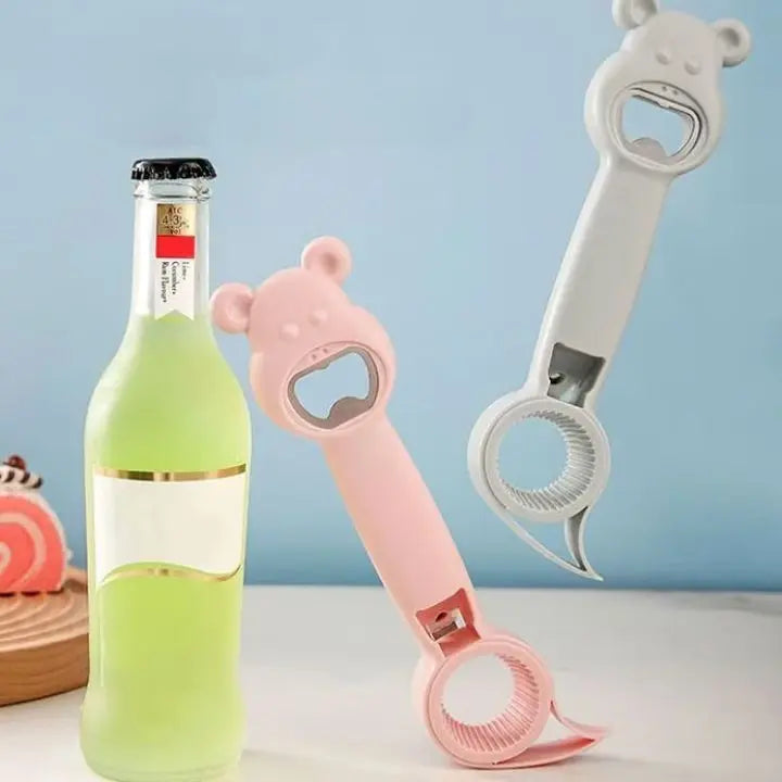 4-in-1 Flaschenöffner – Multifunktional & vielseitig in der Küche