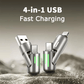 1+1 GRATIS | Schnelles 4-in-1 USB-Kabel – Universell & Langlebig