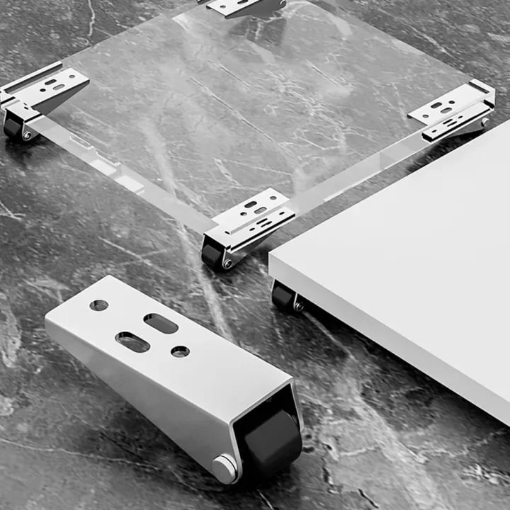 1+1 GRATIS | Schwenkbare Türrolle mit Langhalterung – Leise & Kratzfrei