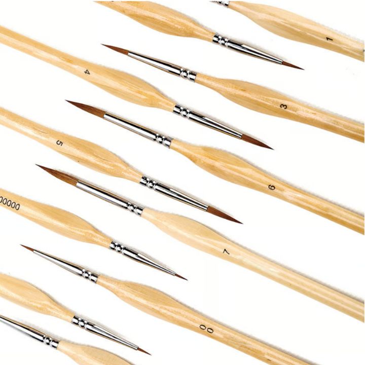 Miniatur-Detailpinsel-Set – 11-teilig für Modellbau & Kunst