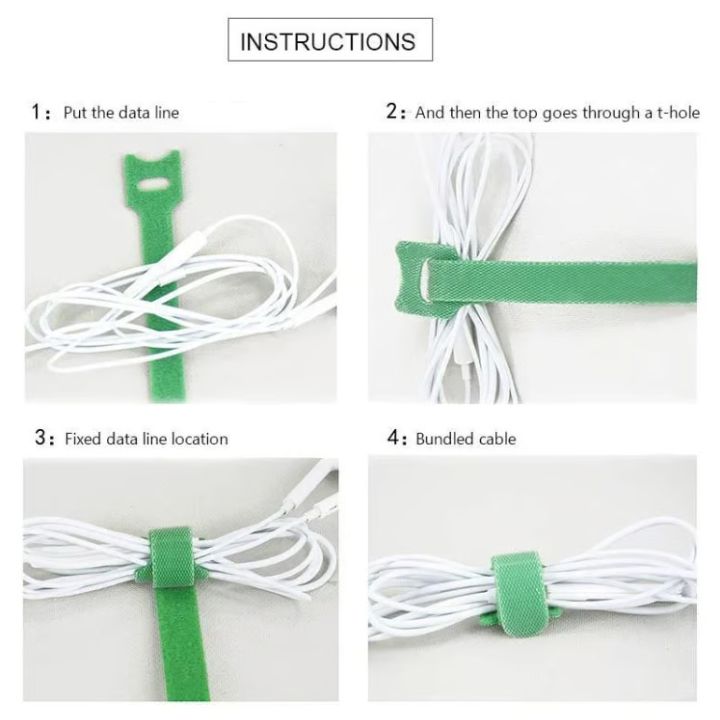 Selbstklebender & Wiederverwendbarer Kabelorganizer (50 Stück)