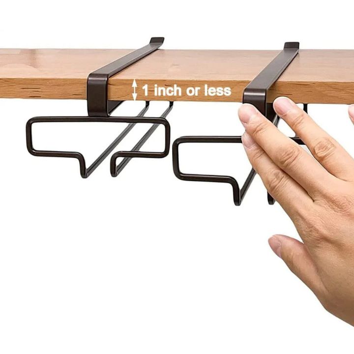 Elegante Weinglashalter zur Unterbau-Montage