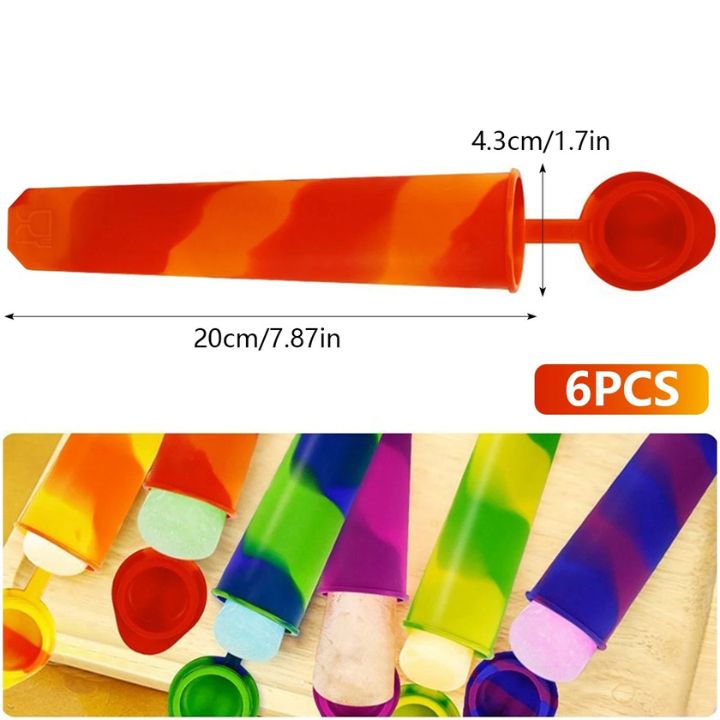 6er-Set Wiederverwendbare Eisformen – Sicher & BPA-frei