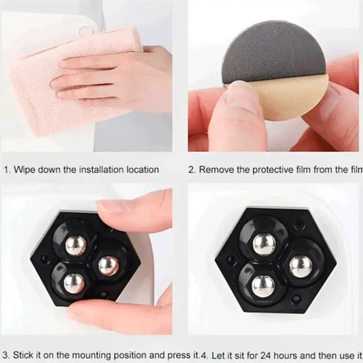 4+4 Gratis | 360° Drehbare 3-Kugel-Rollen