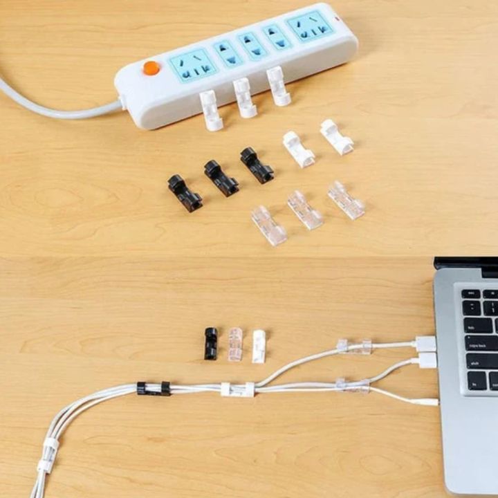 20 Stück | Selbstklebende Kabelklemmen – zur Kabelführung