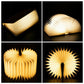 Faltbare kabellose LED-Holzlampe – 3 Lichtfarben, modern und stilvoll