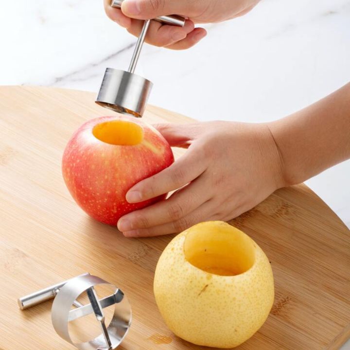 Müheloser Edelstahl-Obstentkerner