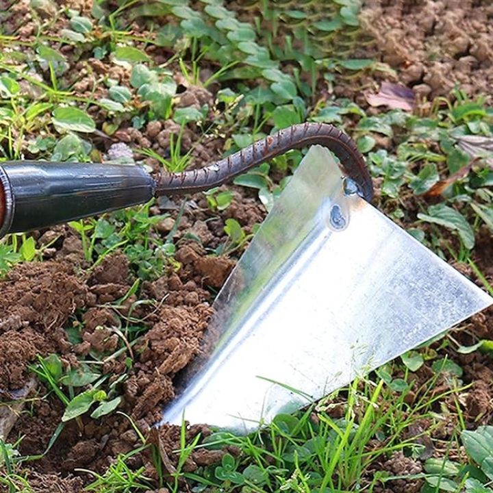 2-in-1 Edelstahl Dreieck Unkrautentferner & Bodenlockerer