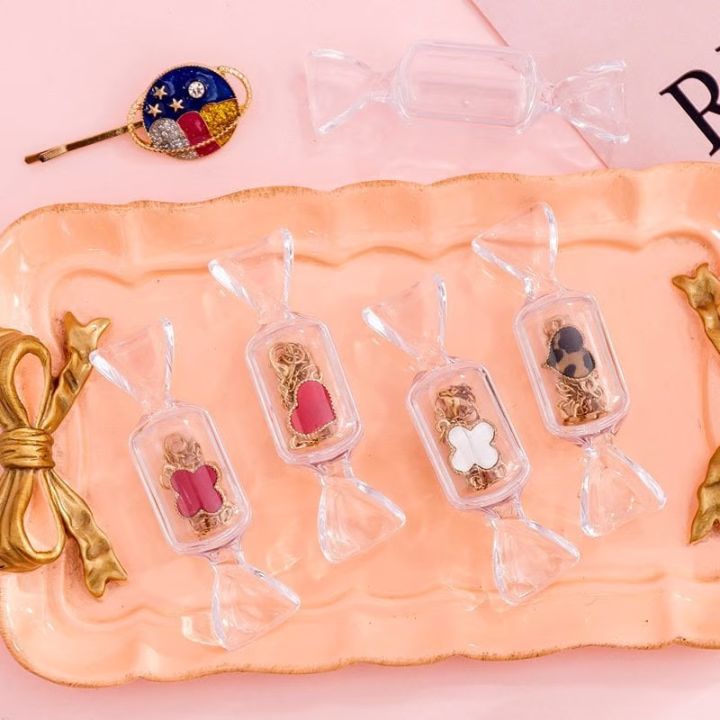 Schmuck-Geschenkbox – Bonbonform für Ringe & Ohrringe