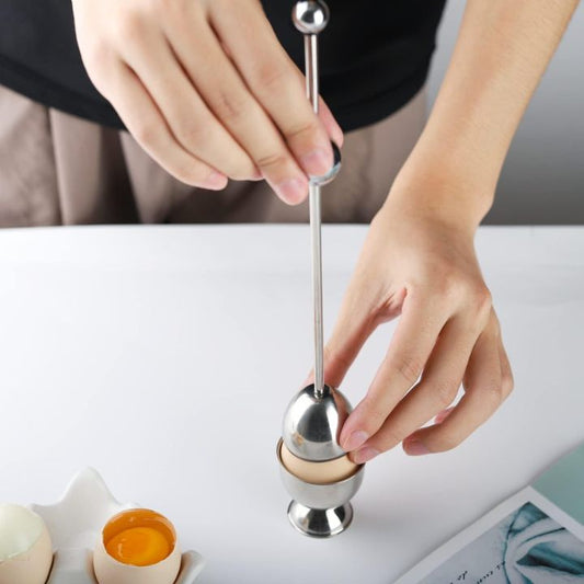 1+1 Gratis | Edelstahl-Eieröffner – Präzises Öffnen mit Klopfeffekt