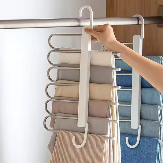 Platzsparender Edelstahl-Multifunktions-Kleiderhänger