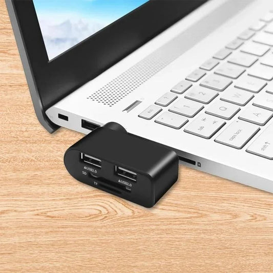4-in-1 drehbarer USB-Hub – Mehr Anschlüsse, weniger Chaos
