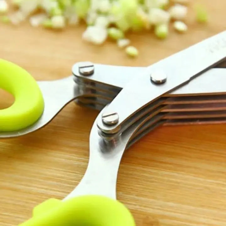 5-Klingen-Küchenschere aus Edelstahl Salatschere