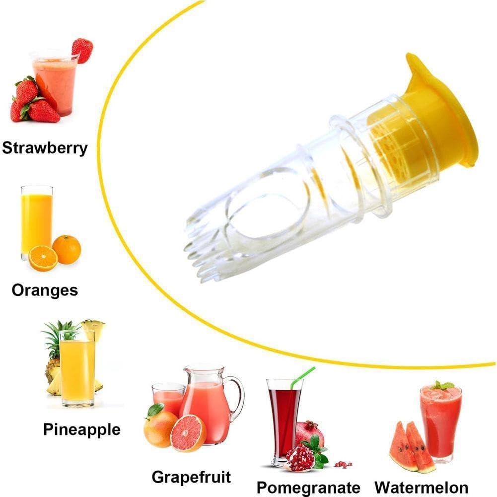 2-teiliges Zitronenpressen-Set mit Schraubaufsatz – Frischer Saft überall & jederzeit!