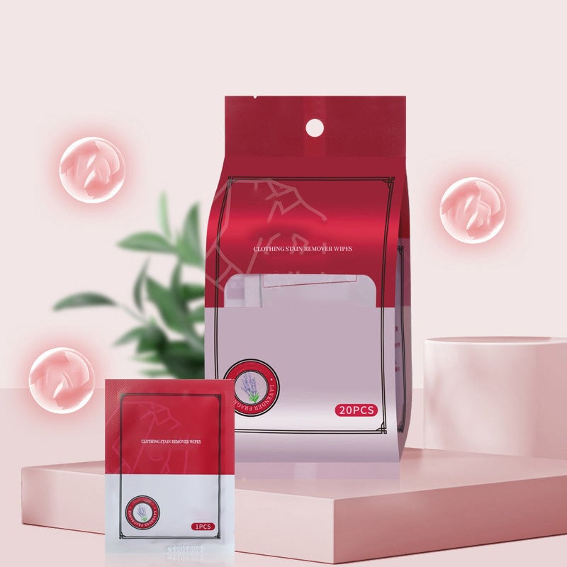 20er-Pack Fleckenentferner-Feuchttücher – Für saubere Kleidung unterwegs