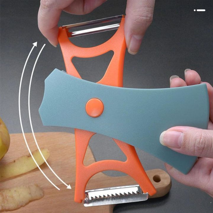 Multifunktionaler Obst- und Gemüseschäler mit Reibe