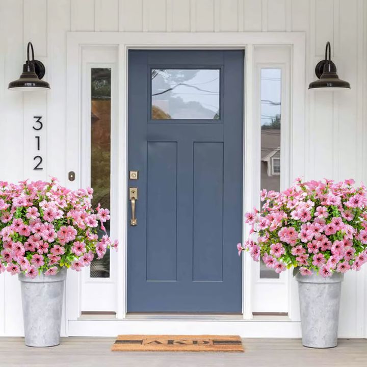 3 Strauß Kunstblumen für Innen & Außen – Wetterfest, pflegeleicht & farbenfroh