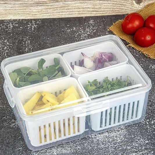 Kühlschrank-Aufbewahrungsbox – 4-in-1 Organizer für Lebensmittel