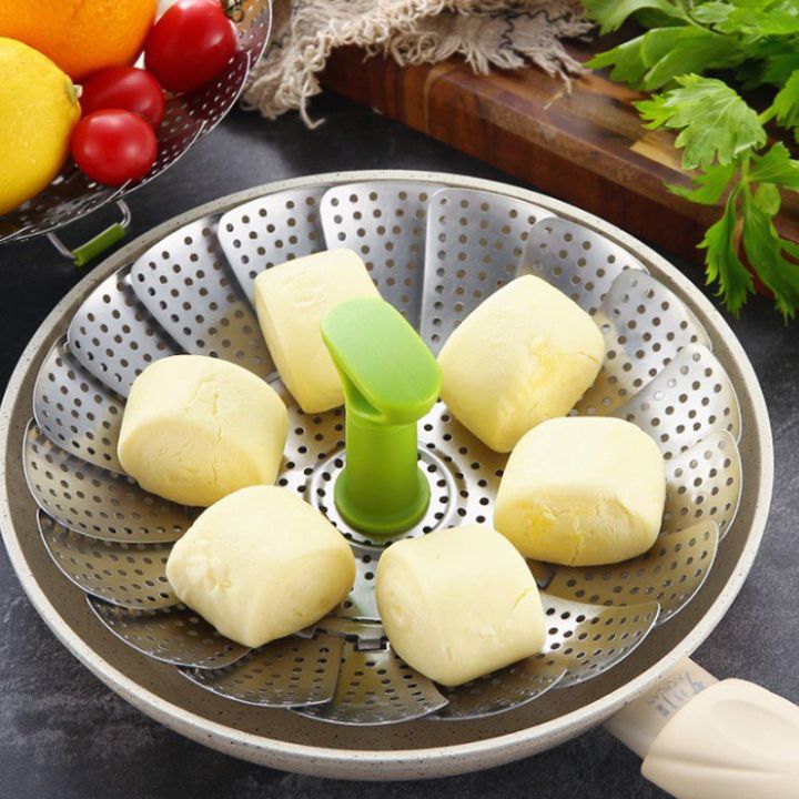 1+1 Gratis | Faltbarer Dampfgarer aus Edelstahl – Für gesundes Kochen