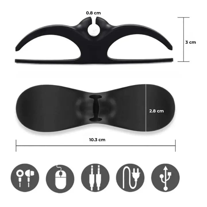 5+5 Gratis Selbstklebender kabel-organizer