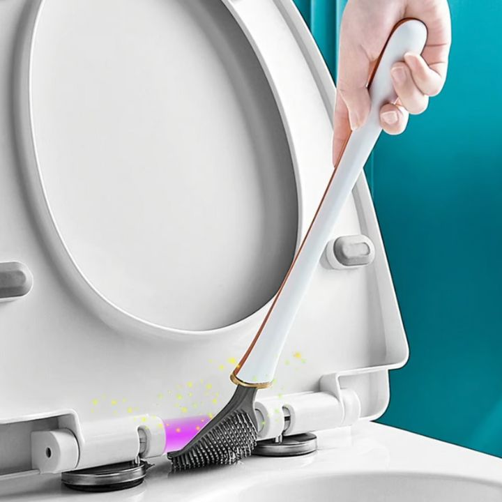 Flexibel Silikon-Toilettenbürste – Tropffrei & Wandmontiert