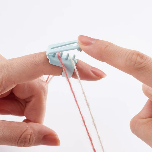 5 Stück | Garnführungsring – Bequemes Stricken & Häkeln ohne Fingerbelastung