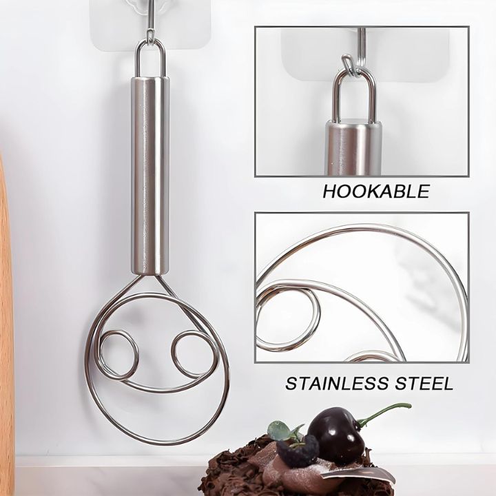 1+1 Gratis | Edelstahl-Teigmischer für einfaches und sauberes Backen