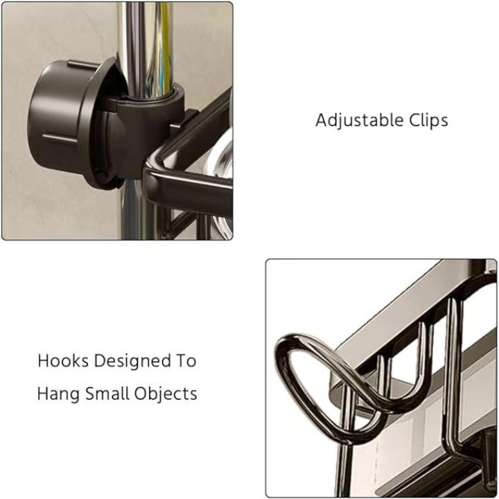 Spülbecken-Organizer für Wasserhahn – rostfrei, kompakt und praktisch