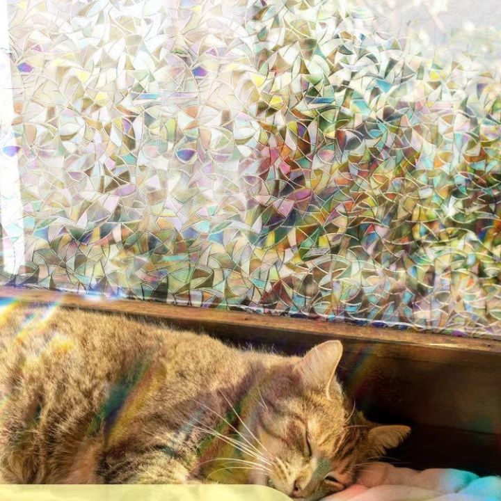 1+1 Gratis | 3D Regenbogen Fensterfolie – Sichtschutz & Deko ohne Kleber