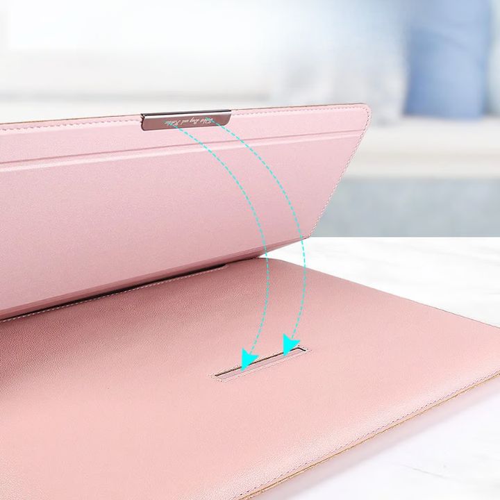 Multifunktionale Wasserdichte Laptop-Schutzhülle – PU-Leder Hülle